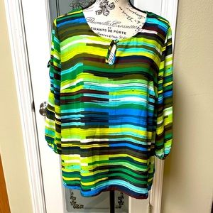 Investment Petites Pull-Over Blouse Size PL. 100 % Polyester. Random Colors